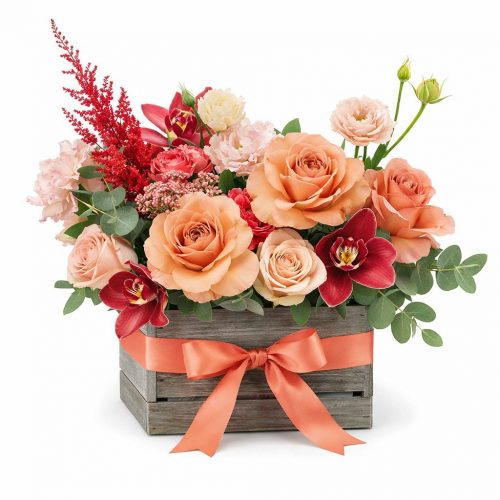 Композиция в ящике «Летняя фантазия»