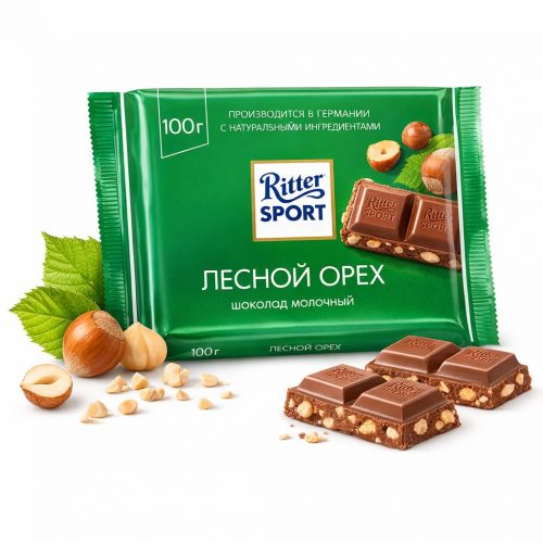 Шоколадка «Ritter SPORT Лесной орех»