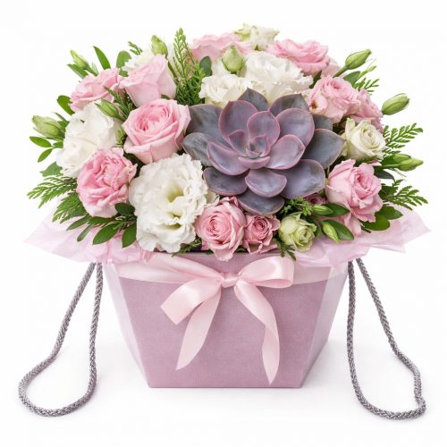 Цветы в коробке «Лесная феерия»