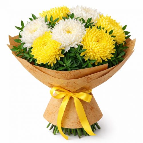Букет из свежих цветов «Солнечный вальс»
