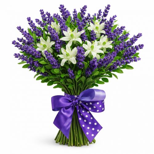 Букет цветов «Эдельвейсовый сон»