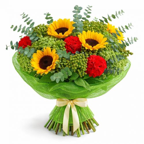 Флористический букет «Солнечное великолепие»