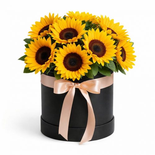 Монобукет подсолнухов «Солнечный»