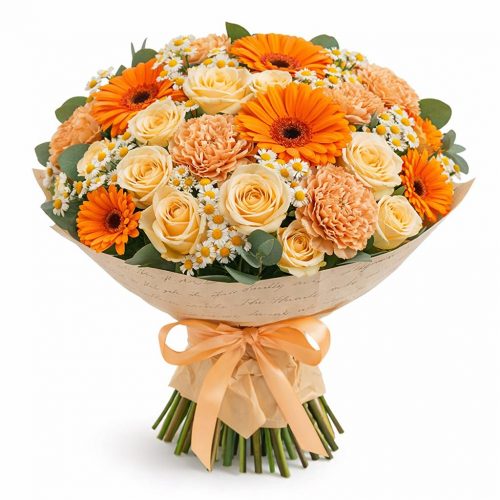 Роскошный букет «Солнечный рассвет»