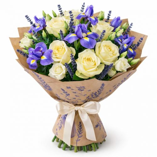 Цветочный букет «Снежная грация»