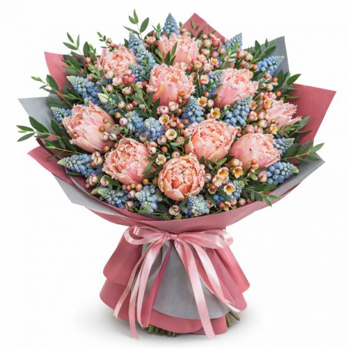 Цветочный букет «Весенний диалог»